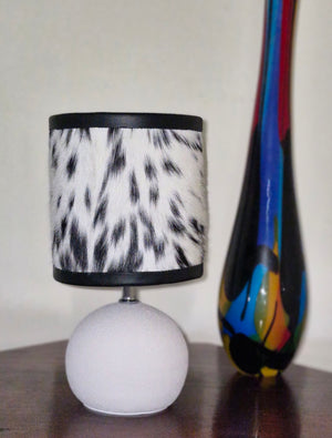 Ceramic lamp and Cowhide shade - 09