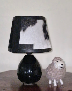 Ceramic lamp and Cowhide shade - 11