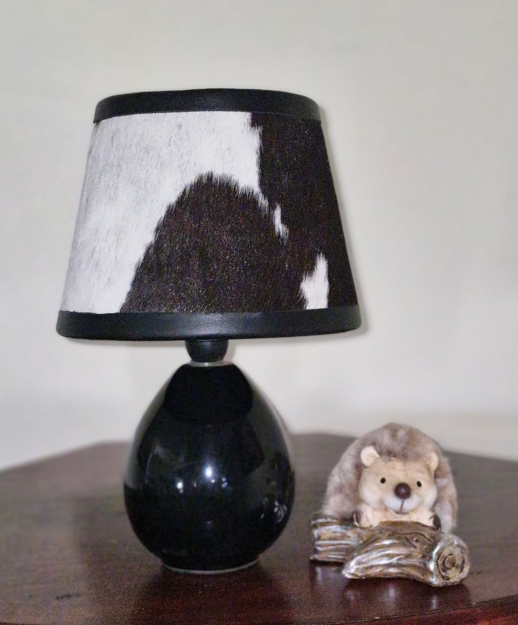 Ceramic lamp and Cowhide shade - 13