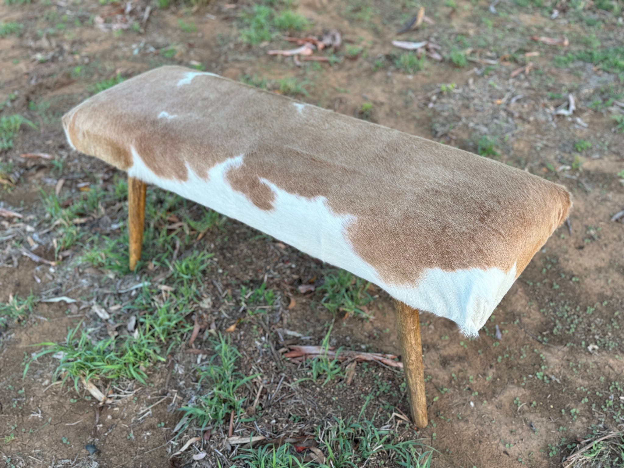 Cowhide Bench Seat _ 9