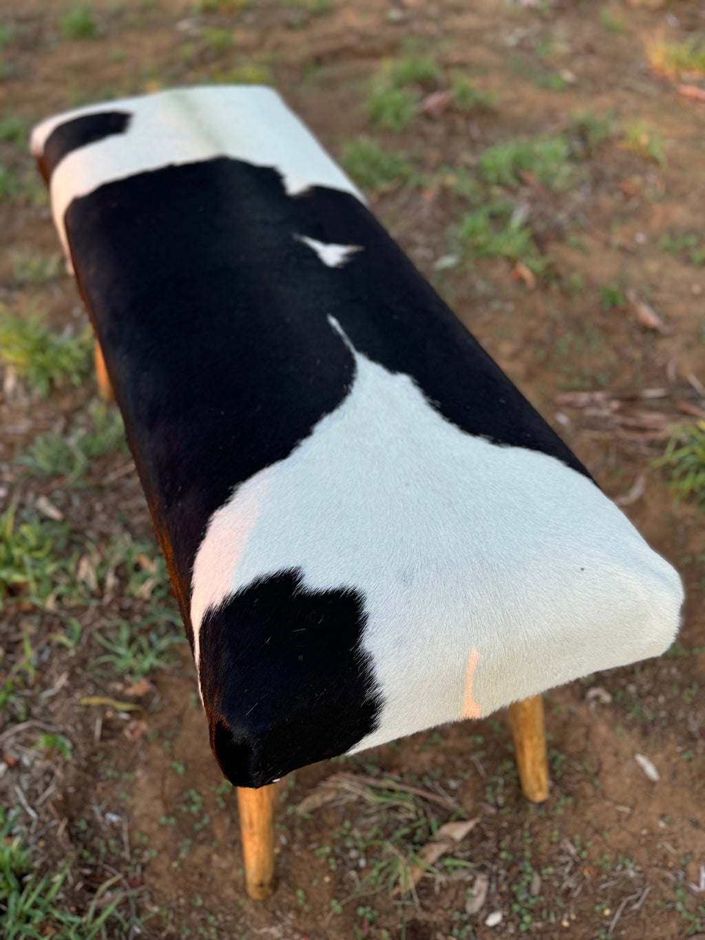 Cowhide Bench Seat _ 6