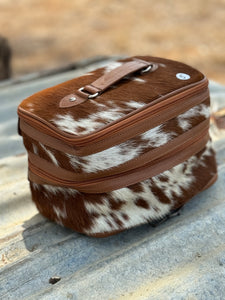 Cowhide Beauty Case #5 Tan