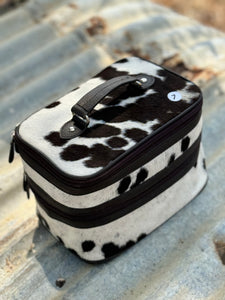 Cowhide Beauty Case #7 Black