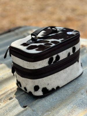 Cowhide Beauty Case #7 Black