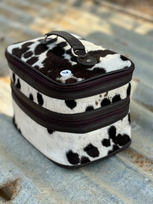 Cowhide Beauty Case #7 Black