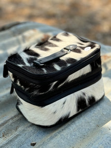 Cowhide Beauty Case #12 Black