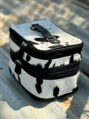 Cowhide Beauty Case #15 Black