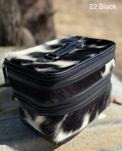 Cowhide Beauty Case #22 Black