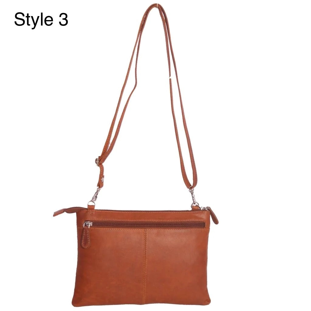 Cenzoni Crossbody Bag _ Style 3 _ Tan No 3